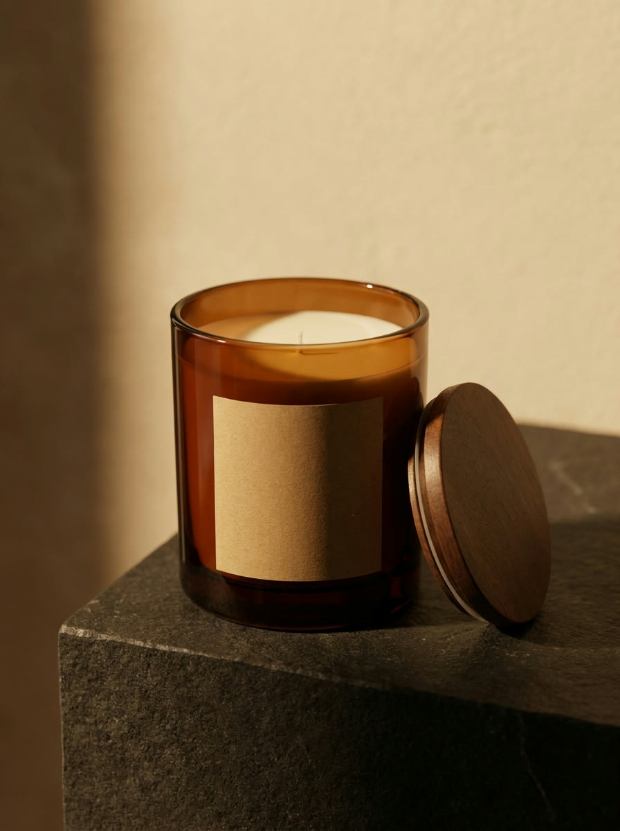 Scented Candle — white label format